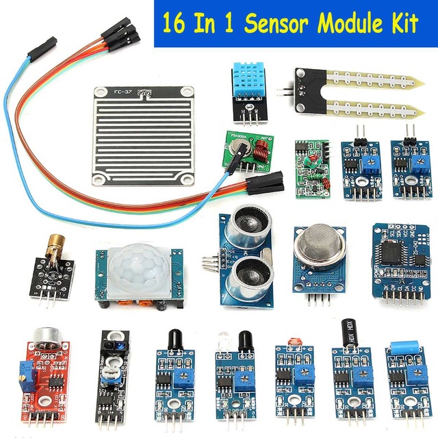 16 en 1 conseil sensor module kit lectronique starter apprentissage ensemble pour arduino conseil module capteur jpg 640x640